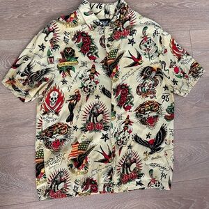 Ed Hardy Tattoo Print Shirt